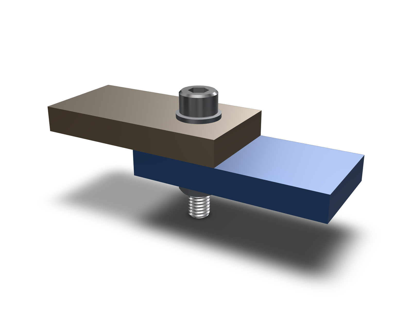The lap joint with the M5 bolt stack